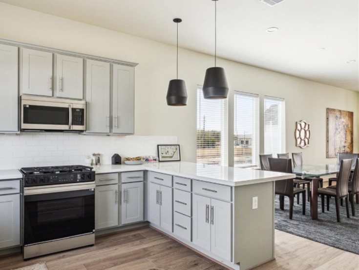 Canyon painted cabinetry in Arbor Grey